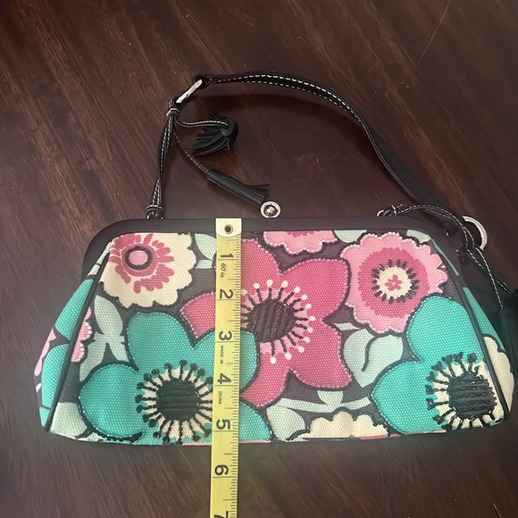 Vintage Isabella Fiore Floral Print Beaded Clutch. - Picture 10 of 14